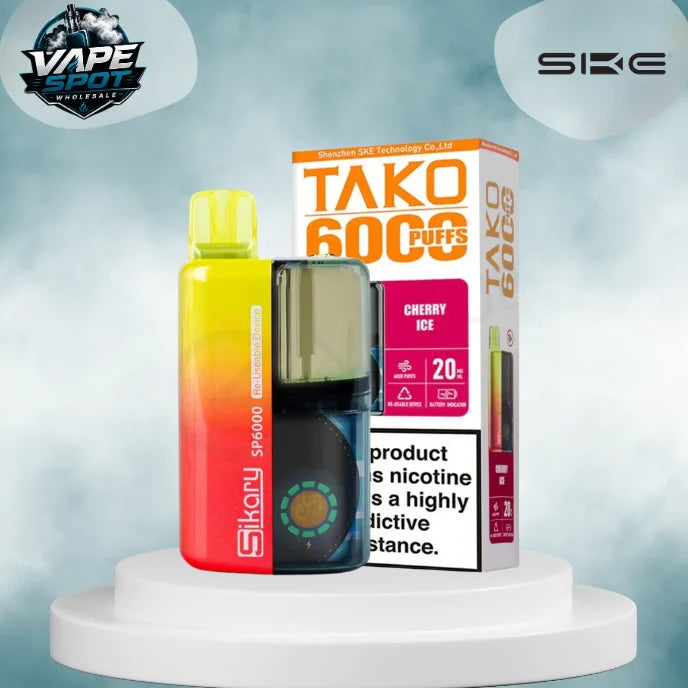 SKE Sikary TAKO SP6000 puffs Prefilled Pod Kit - Box Of 5