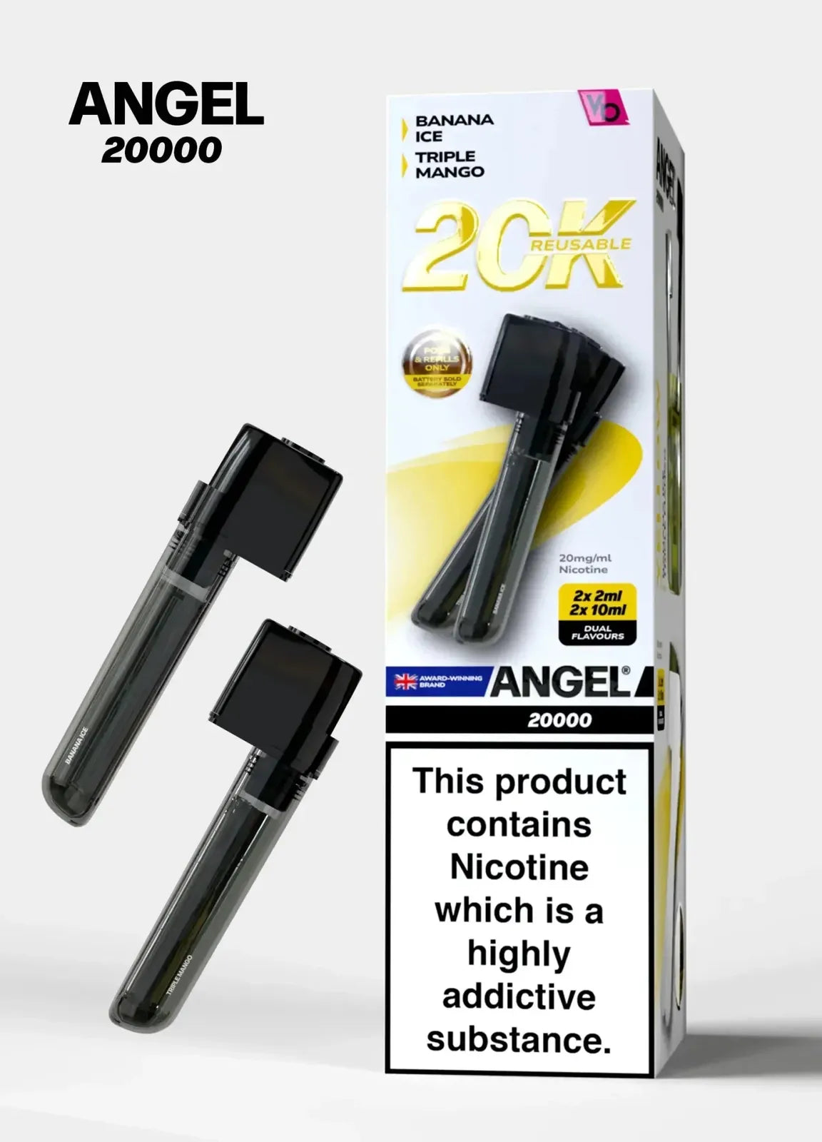 Angel 20000 Puffs Prefilled Pods Box of 5