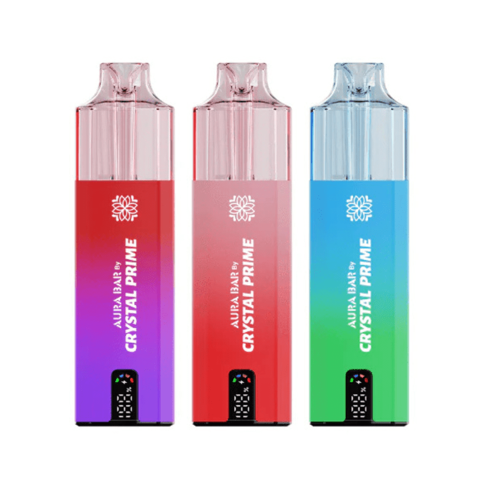 Crystal Prime Aura Bar 10K Prefilled Pod Kit Box of 5