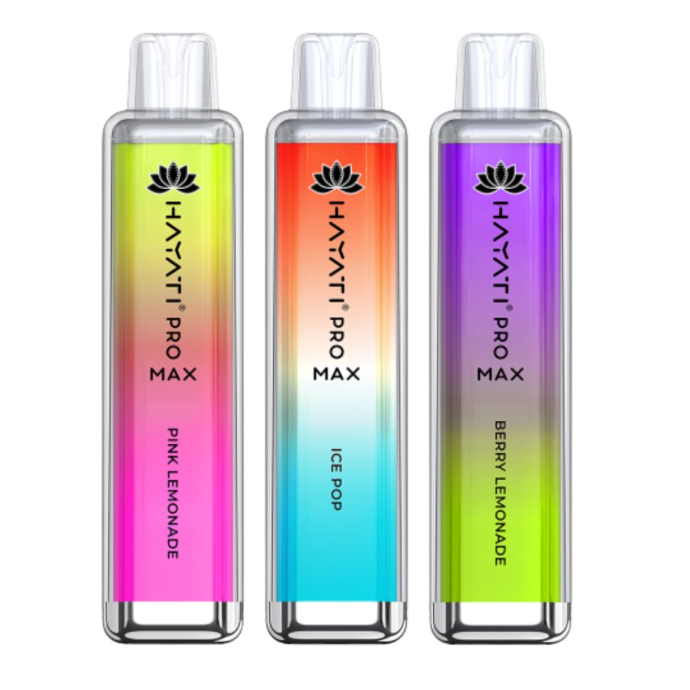 Hayati Pro Max 4000 Box of 10 with Pink Lemonade , Ice Pope ,Berry Lemonade & much more