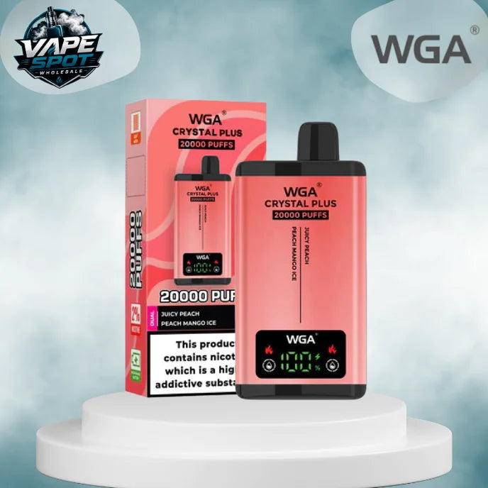 WGA Crystal Plus 20000 Box of 10 Prefilled Vape Kit