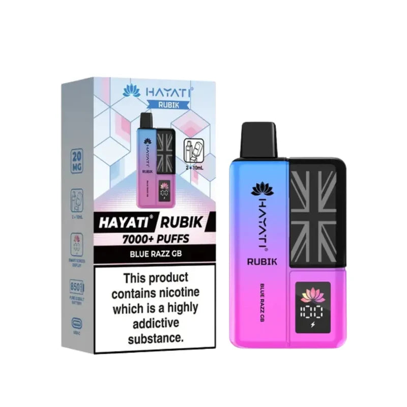 Hayati Rubik 7000 Puffs Prefilled Pod Kit I Box Of 5