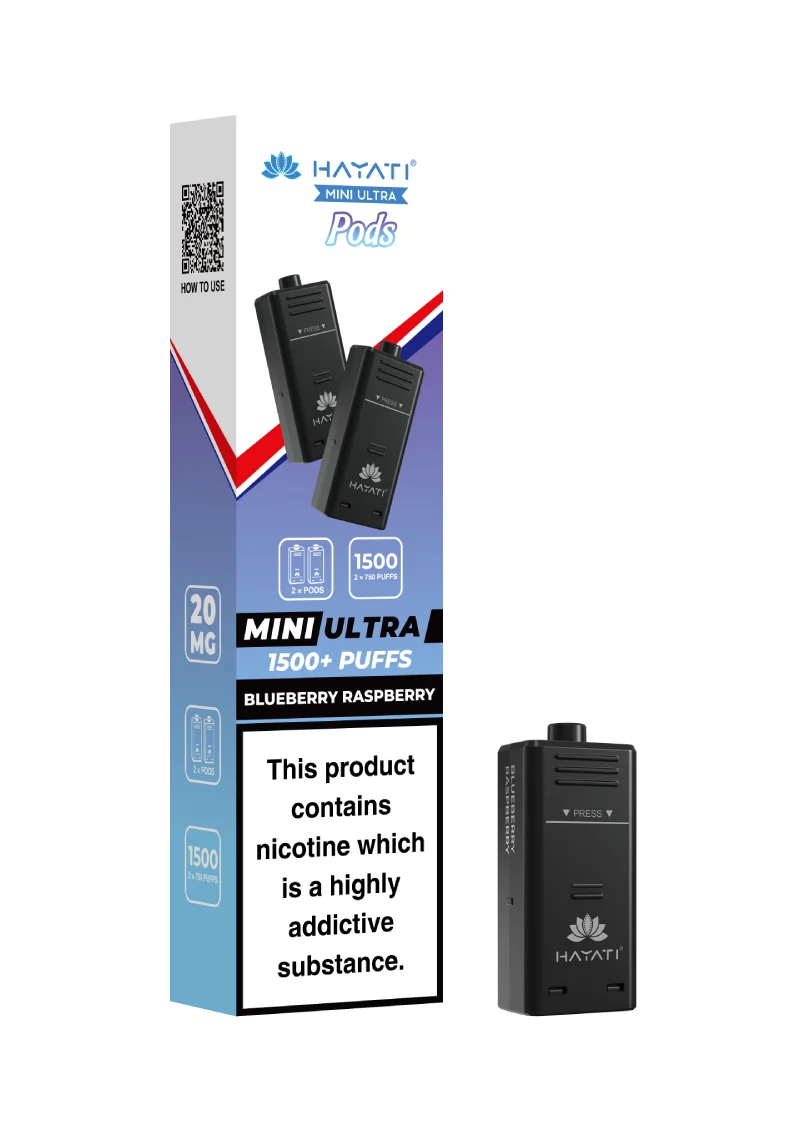 Hayati Mini Ultra 1500 Prefilled Pods box of 5