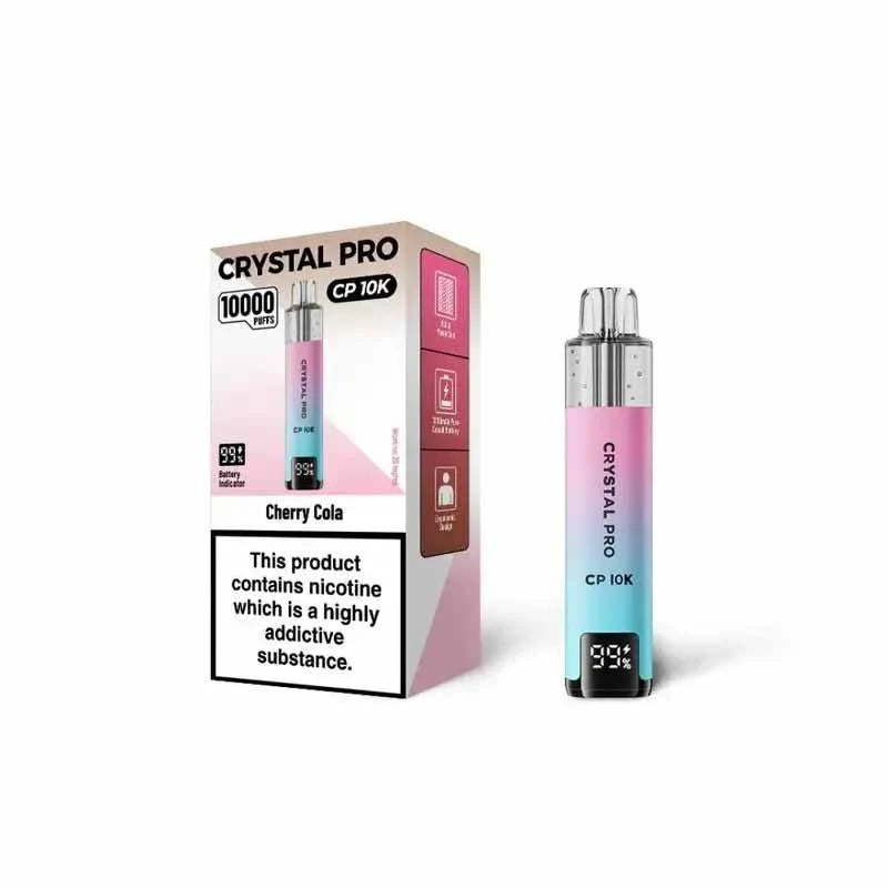 Crystal Pro 10000 (CP10K) Prefilled Vape Kit Box of 5