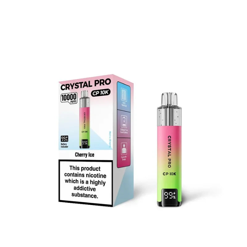 Crystal Pro 10000 (CP10K) Prefilled Vape Kit Box of 5