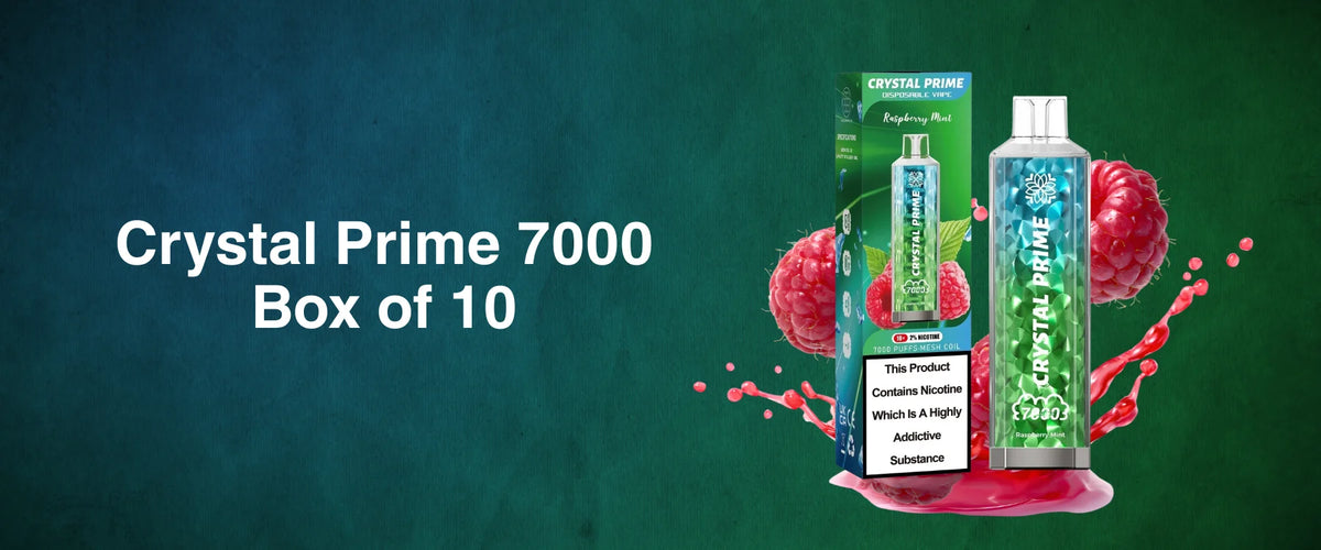 Get Crystal Prime 7000 Puffs Disposable Vape | Box of 10 Get Crystal Prime 7000 Puffs Disposable Vape | Box of 10