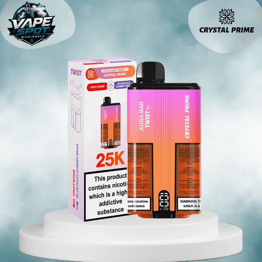 Crystal Prime Aura Bar Twist 25K Prefilled Kit - Box of 5