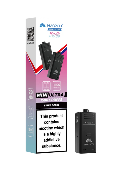 Hayati Mini Ultra 1500 Prefilled Pods box of 5