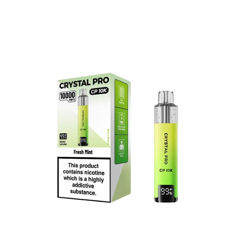 Crystal Pro 10000 (CP10K) Prefilled Vape Kit Box of 5