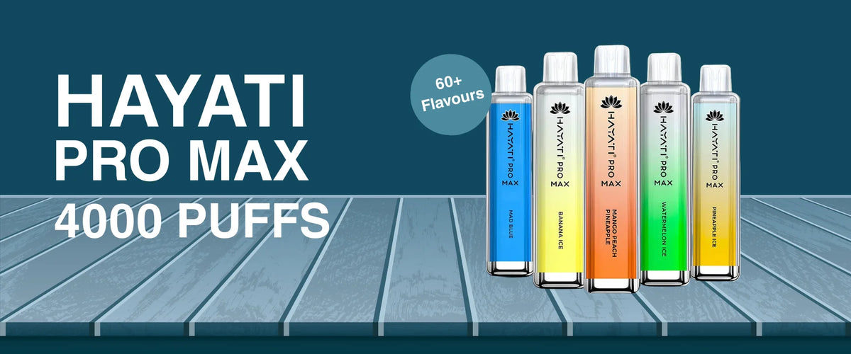 Hayati Pro Max 4000 Puffs Vape | Disposable Box of 10 Hayati Pro Max 4000 Puffs Vape | Disposable Box of 10