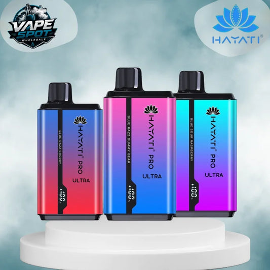 Hayati Pro Ultra 15000 Puffs Box of 10 — Rechargeable Dual-Tank Vape Kit