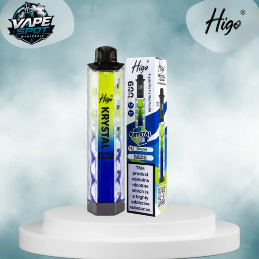 Higo Krystal Pro 600 Puffs Prefilled Pod Kit - Box of 10