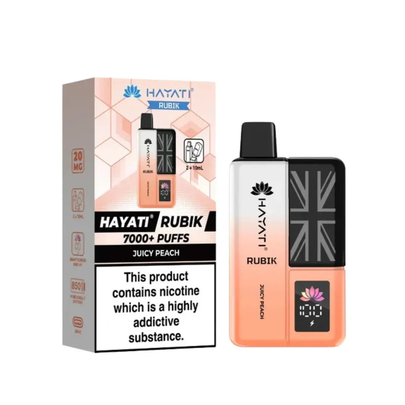 Hayati Rubik 7000 Puffs Prefilled Pod Kit I Box Of 5