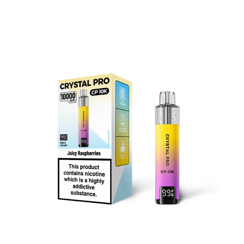 Crystal Pro 10000 (CP10K) Prefilled Vape Kit Box of 5