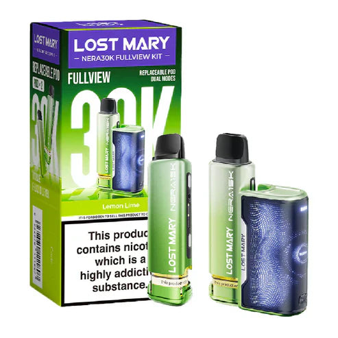 Lost Mary Nera 30K Disposable Vape Device Box Of 5, Lemon Lime