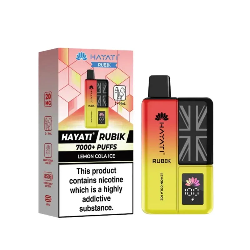 Hayati Rubik 7000 Puffs Prefilled Pod Kit I Box Of 5
