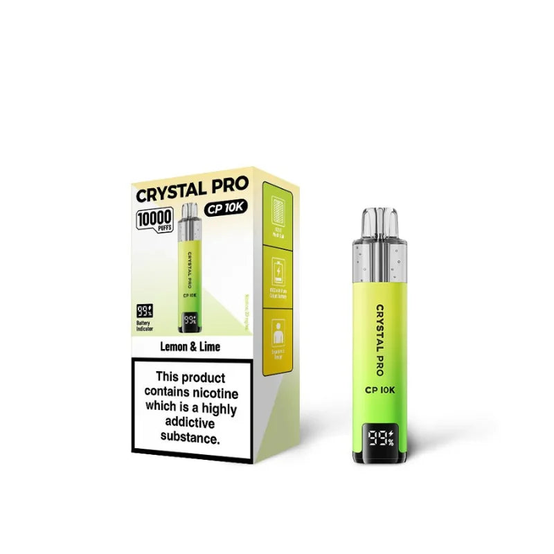 Crystal Pro 10000 (CP10K) Prefilled Vape Kit Box of 5
