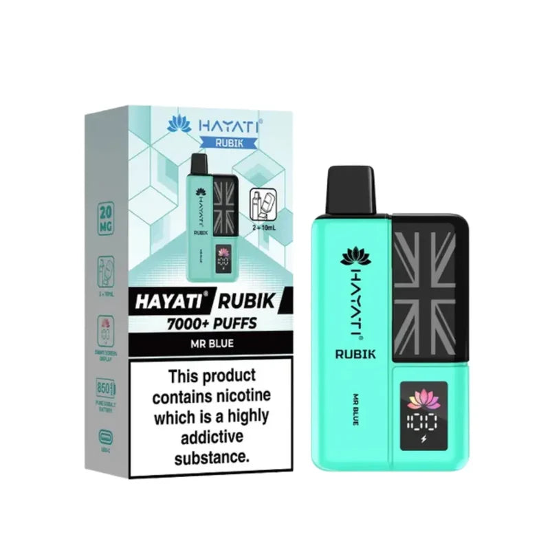 Hayati Rubik 7000 Puffs Prefilled Pod Kit I Box Of 5