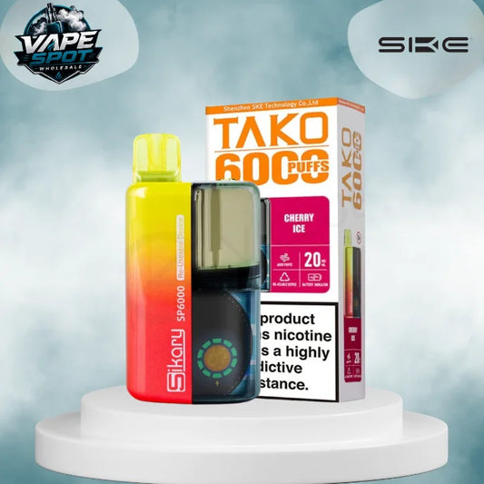 SKE Sikary TAKO SP6000 puffs Prefilled Pod Kit - Box Of 5