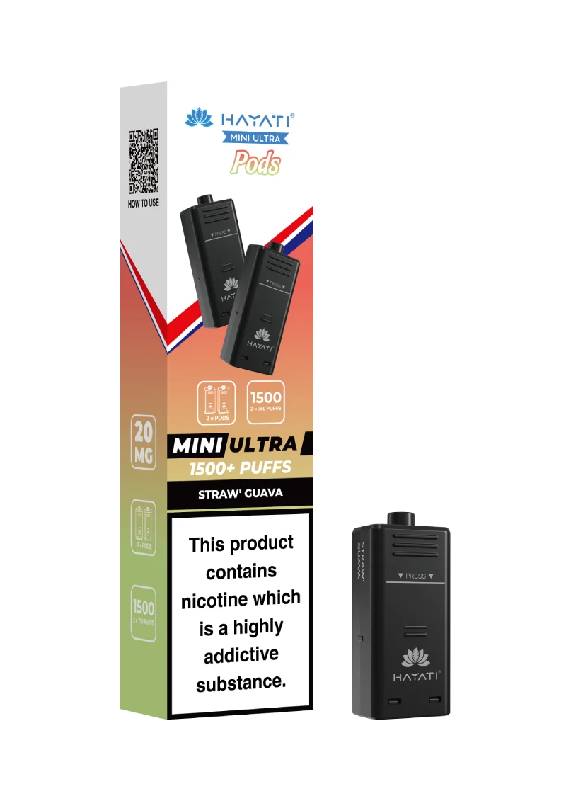 Hayati Mini Ultra 1500 Prefilled Pods box of 5