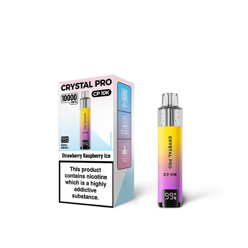 Crystal Pro 10000 (CP10K) Prefilled Vape Kit Box of 5