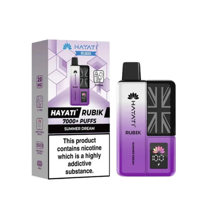 Hayati Rubik 7000 Puffs Prefilled Pod Kit I Box Of 5