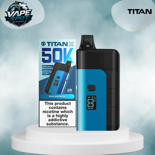 Titan X 50k Prefilled Pod Kit Box of 5