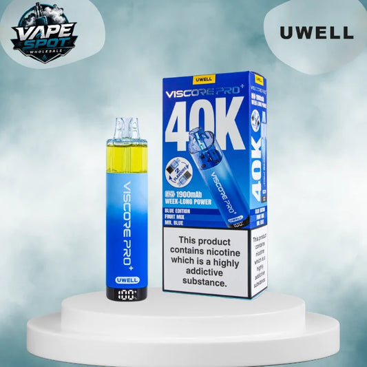 Uwell Viscore Pro+ 40k Prefilled Pod Vape Kit - Box of 5