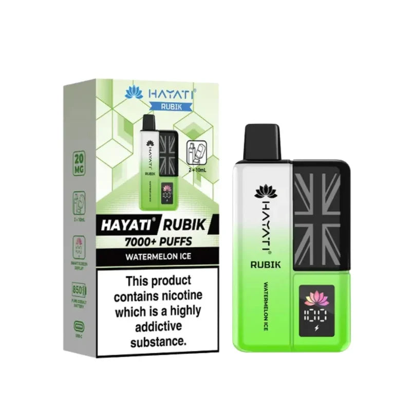 Hayati Rubik 7000 Puffs Prefilled Pod Kit I Box Of 5