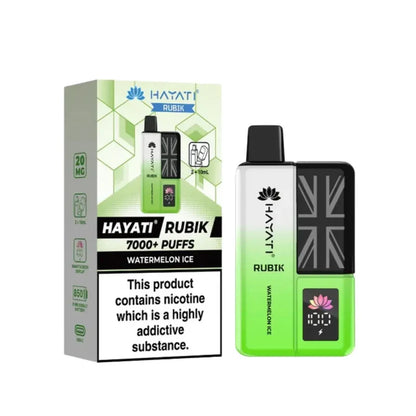 Hayati Rubik 7000 Puffs Prefilled Pod Kit I Box Of 5