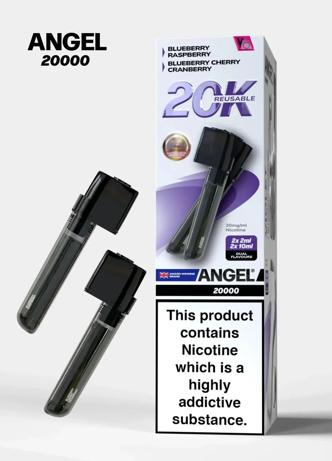 Angel 20000 Puffs Prefilled Pods Box of 5