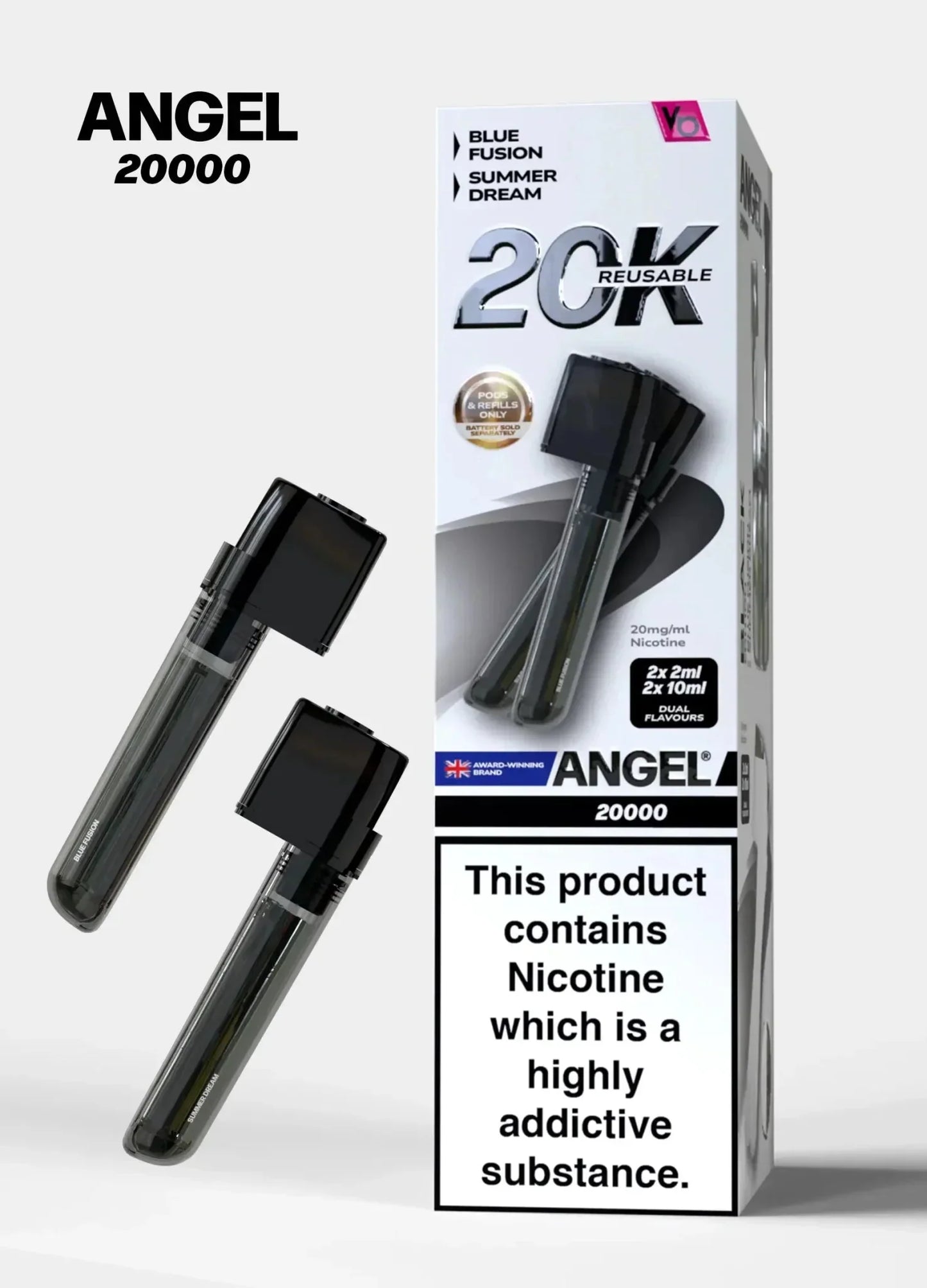 Angel 20000 Puffs Prefilled Pods Box of 5