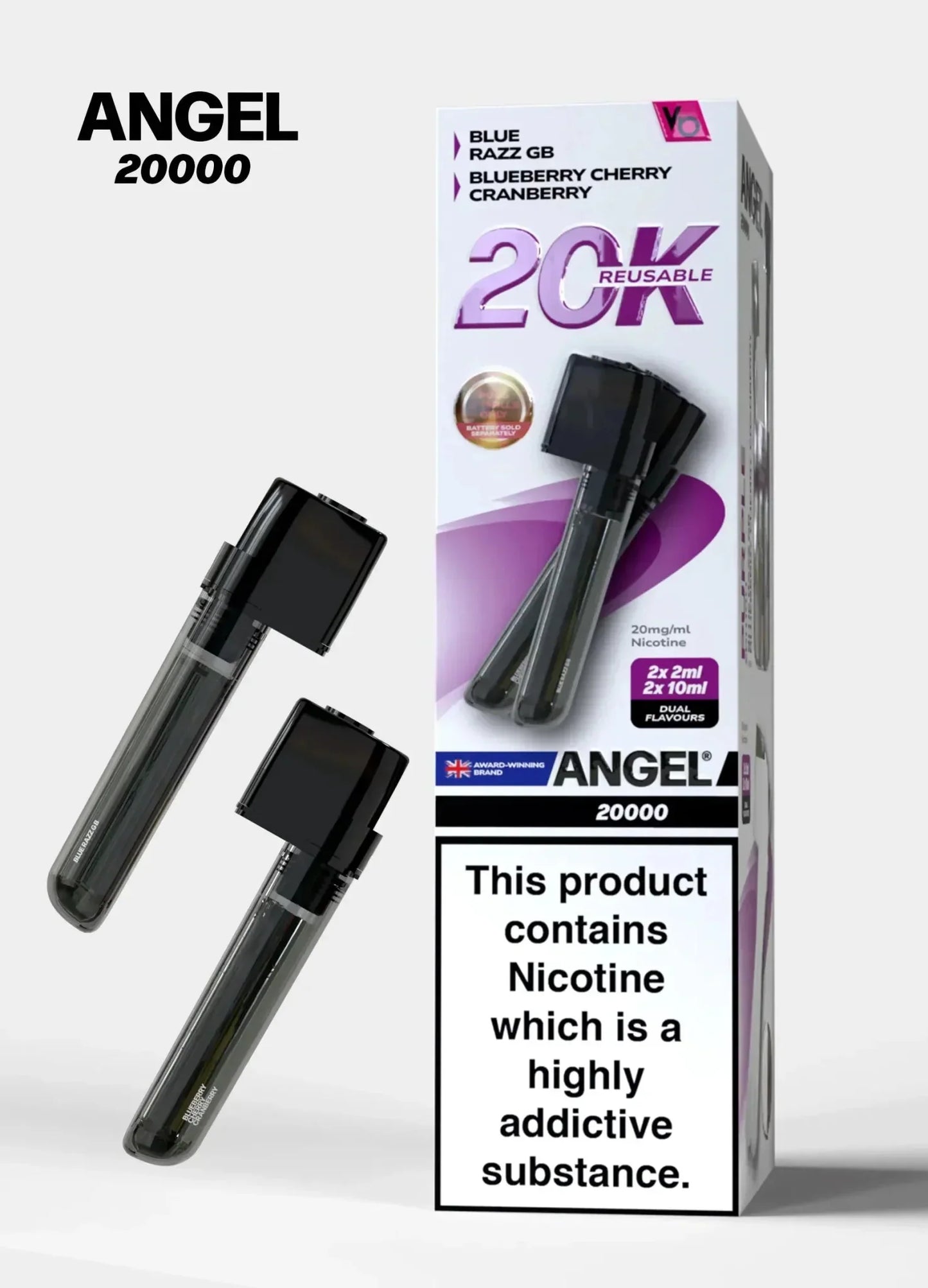 Angel 20000 Puffs Prefilled Pods Box of 5