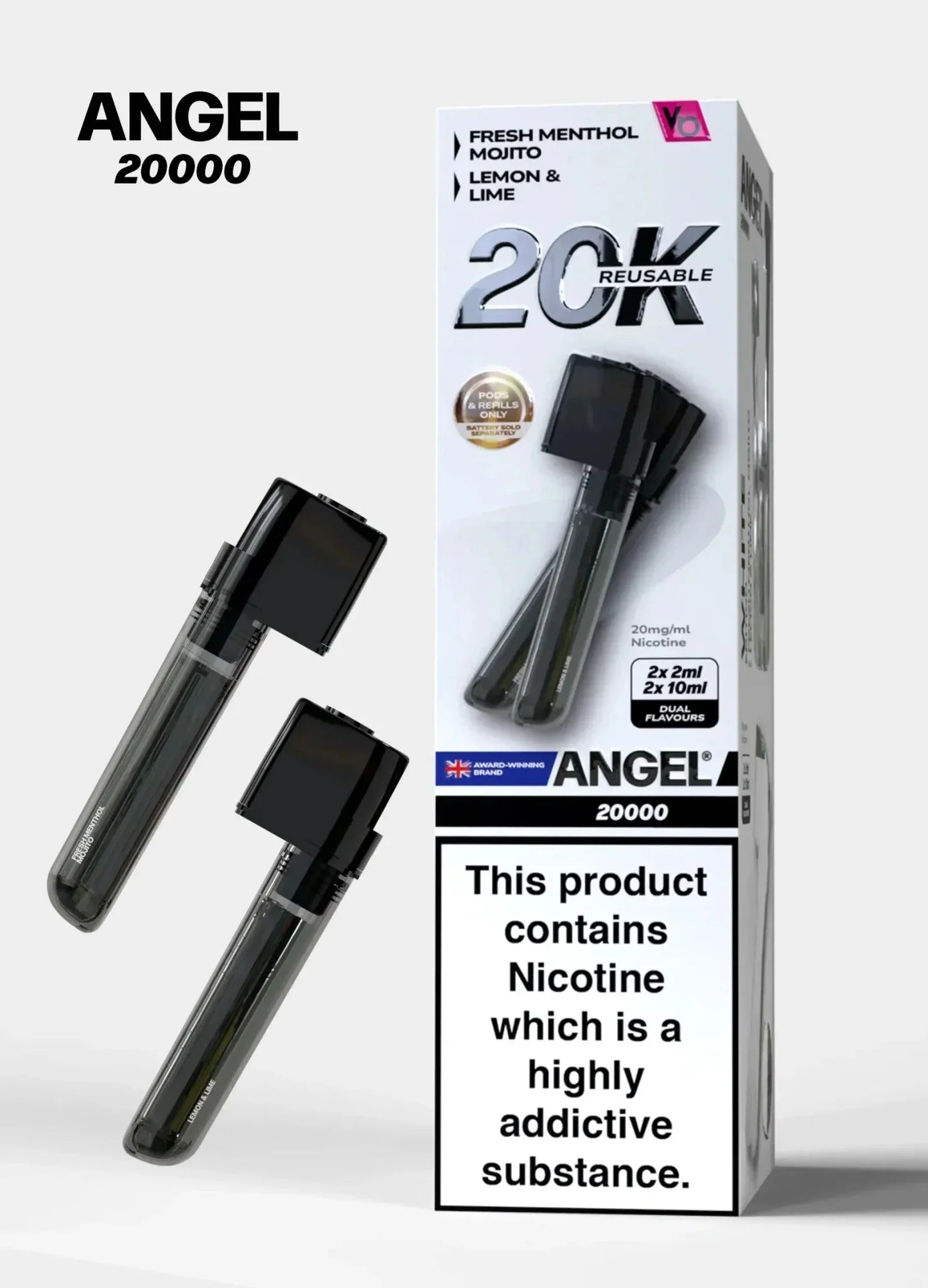 Angel 20000 Puffs Prefilled Pods Box of 5