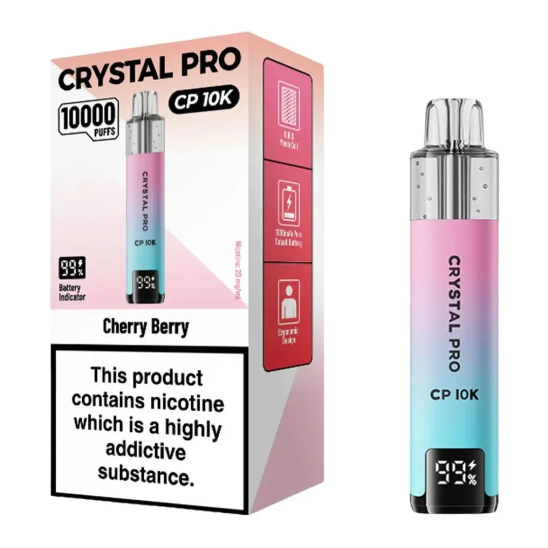 Crystal Pro 10000 (CP10K) Prefilled Vape Kit Box of 5
