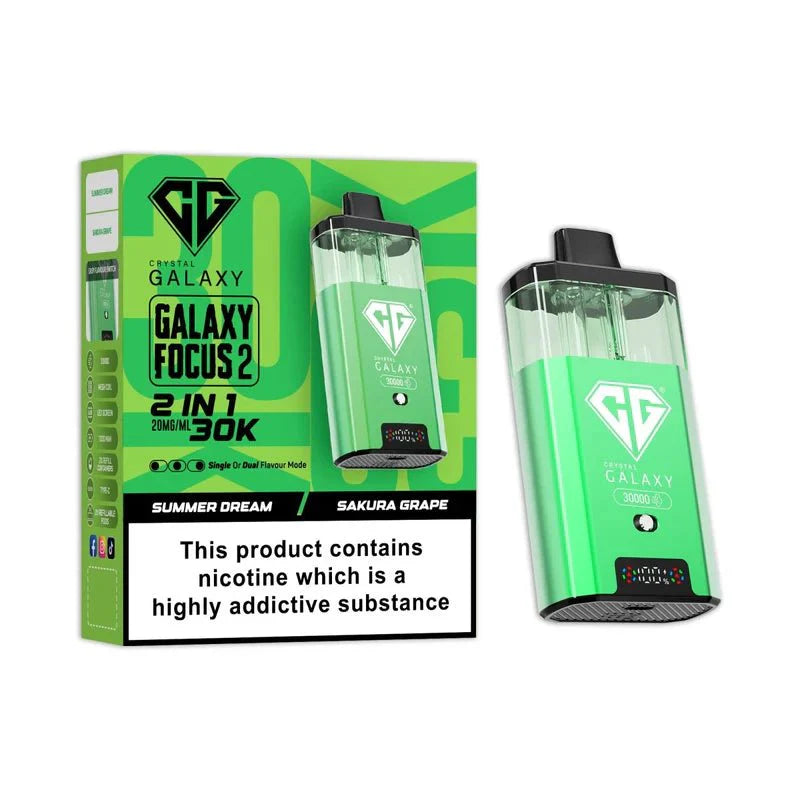 Crystal Galaxy Focus 2 30K Disposable Vape Device | Box of 5 - #Vapewholesalesupplier#