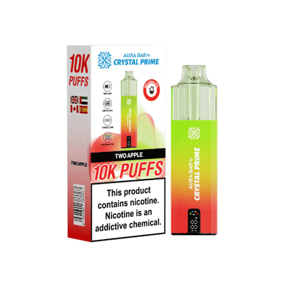 Crystal Prime Aura Bar 10K Prefilled Pod Kit Box of 5 - Vapewholesalesupplier