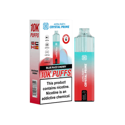 Crystal Prime Aura Bar 10K Prefilled Pod Kit Box of 5 - Vapewholesalesupplier