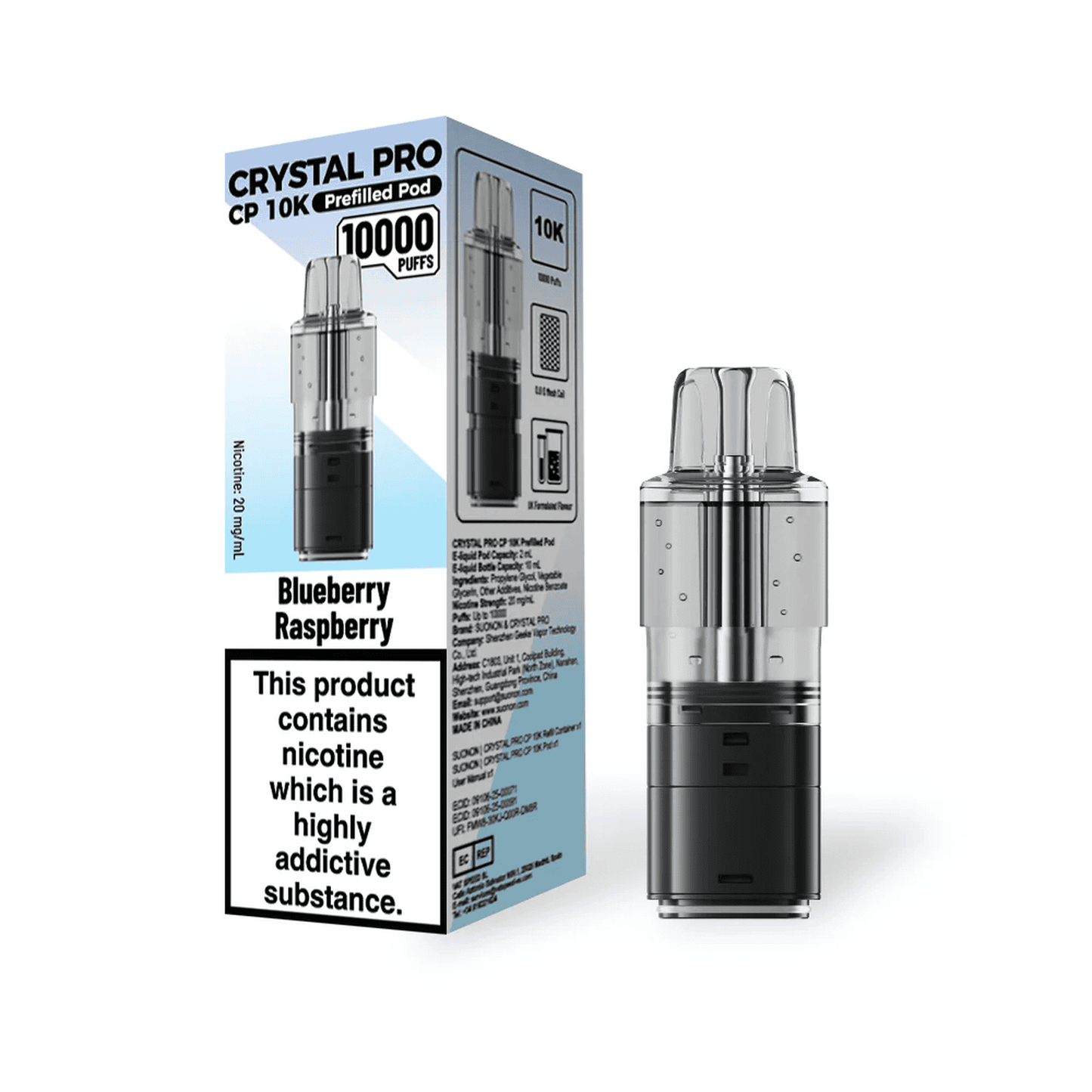 Crystal Pro CP 10k Replacement Pods Box of 5