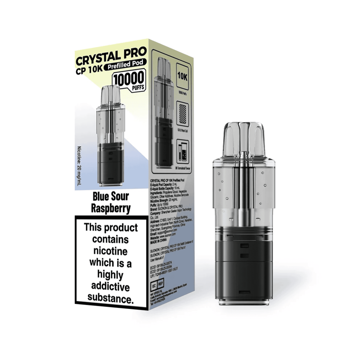 Crystal Pro CP 10k Replacement Pods Box of 5