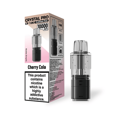 Crystal Pro CP 10k Replacement Pods Box of 5, Cherry Cola Flavour