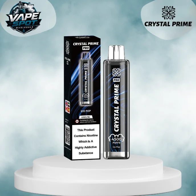 Crystal Prime Pro 4500 Box of 10 Recargeable Vapes