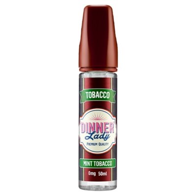 Dinner Lady Tobacco 50ml Shortfill-Mint Tobacco-vapeukwholesale