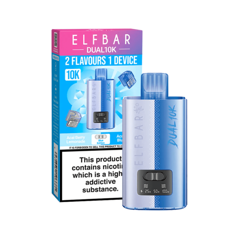 Elf Bar Dual 10K Prefilled Pod Vape Kit Box of 5 - Vapewholesalesupplier