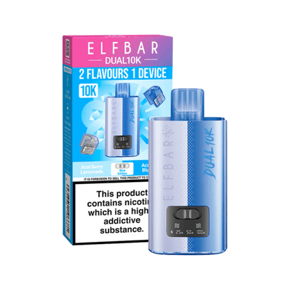 Elf Bar Dual 10K Prefilled Pod Vape Kit Box of 5 - Vapewholesalesupplier