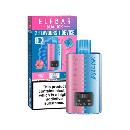 Elf Bar Dual 10K Prefilled Pod Vape Kit Box of 5 - Vapewholesalesupplier