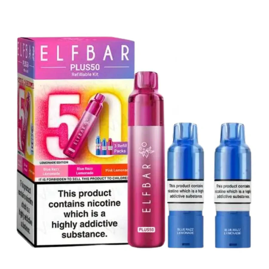 Elf Bar Plus 50 Prefilled Pod Kit Box of 5 - Vapewholesalesupplier