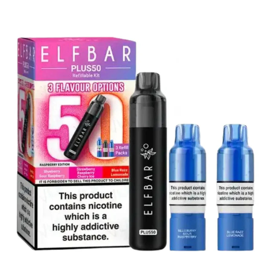 Elf Bar Plus 50 Prefilled Pod Kit Box of 5 - Vapewholesalesupplier