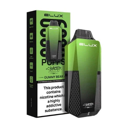 Elux Cyberover 6000 Puffs Disposable Vape Device  Box Of 10, Gummy Bear