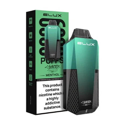 Elux Cyberover 6000 Puffs Disposable Vape Device  Box Of 10, Menthol